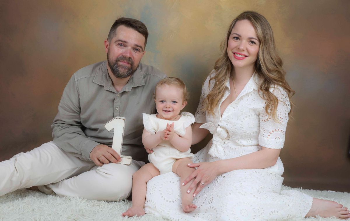 Sesión fotográfica en estudio para familia 