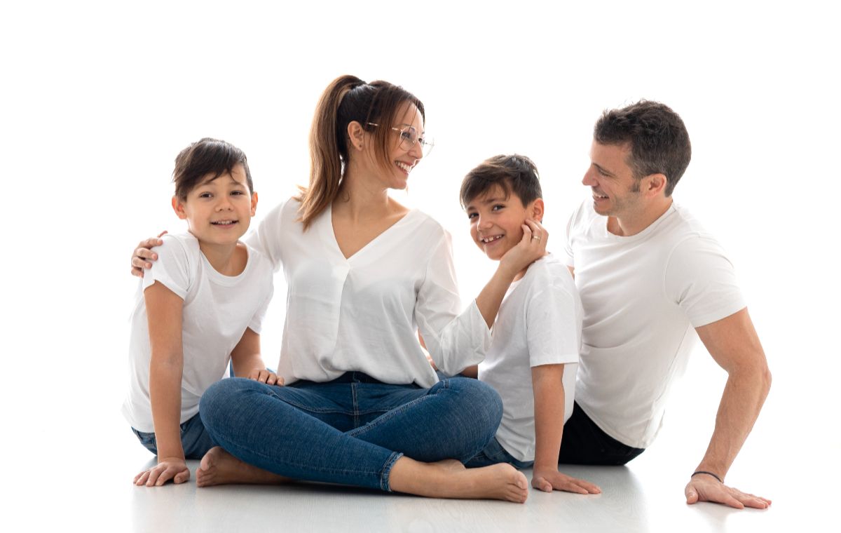 Mini sesión de fotos en estudio para familias