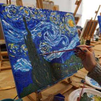 Taller de pintura + cuadro