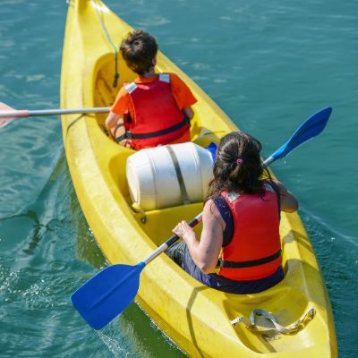 Descenso Buelles-Unquera en canoa biplaza