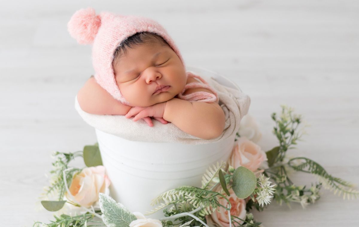 Mini sesión de fotos en estudio para bebé