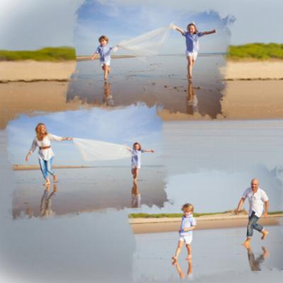 Sesión fotográfica familia en estudio o exteriores