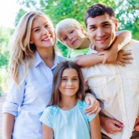 Sesión fotográfica familia en estudio